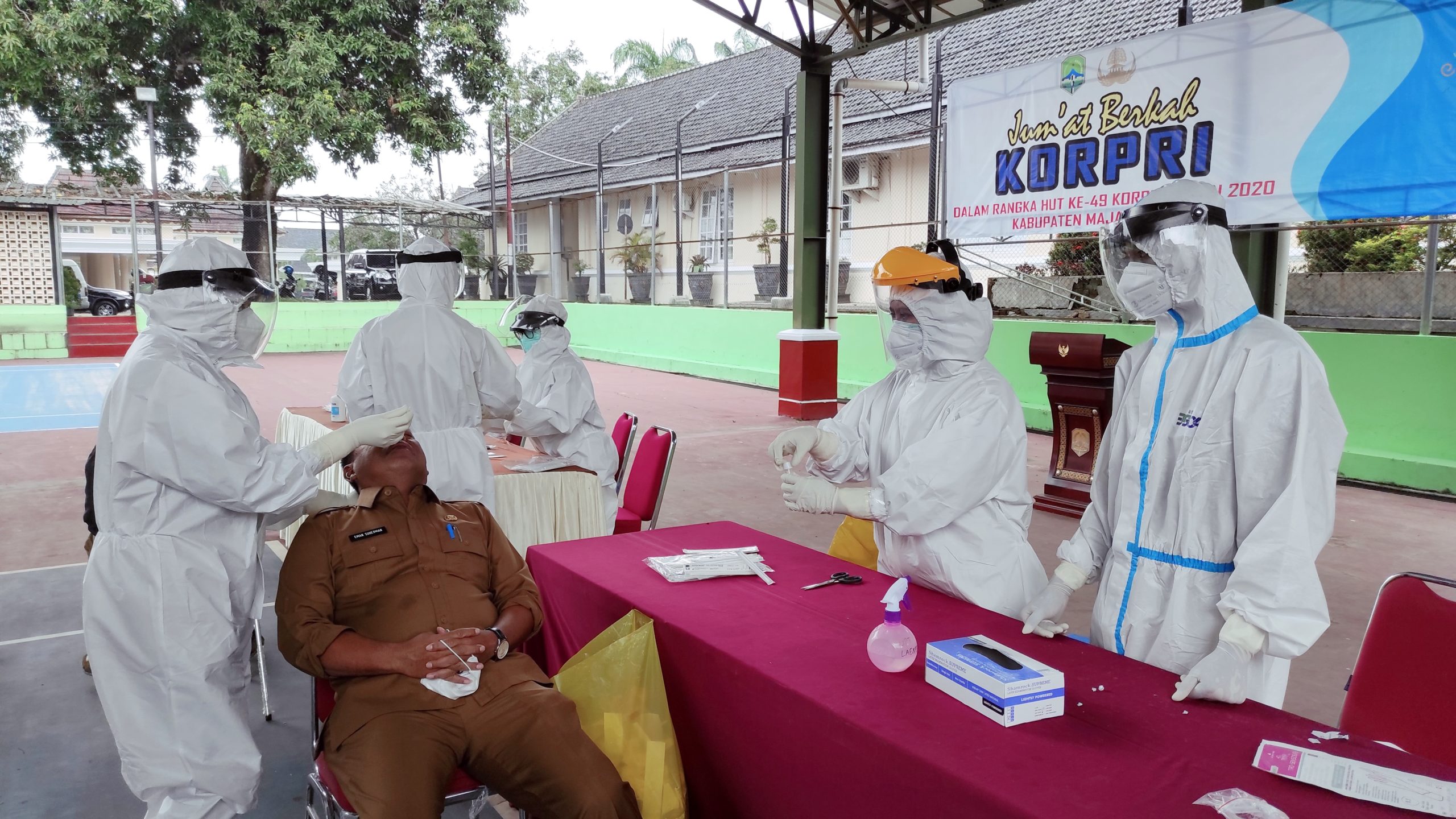 Pejabat Eselon III Positif, ASN Swab Bertahap