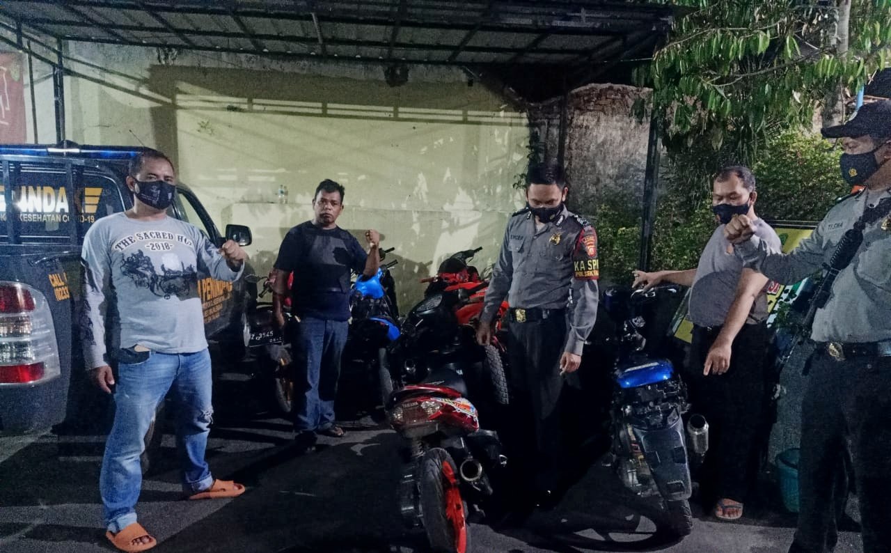 Pakai Knalpot Bising, Belasan Motor Diamankan