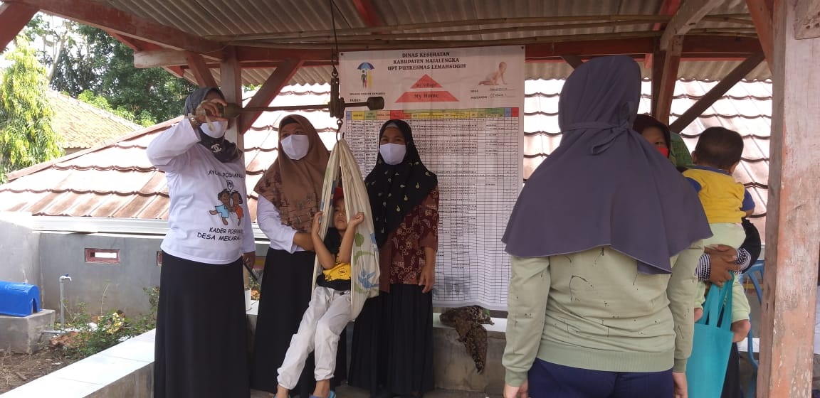 Bidan Dan Kader Posyandu Rutin Lakukan Penimbangan 4180