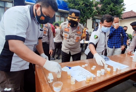 Mendadak, Polres Majalengka Gelar Tes Urine