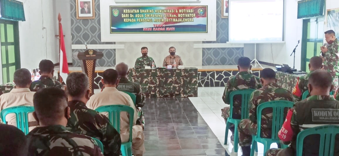 Pakar Komunikasi Motivasi Prajurit TNI