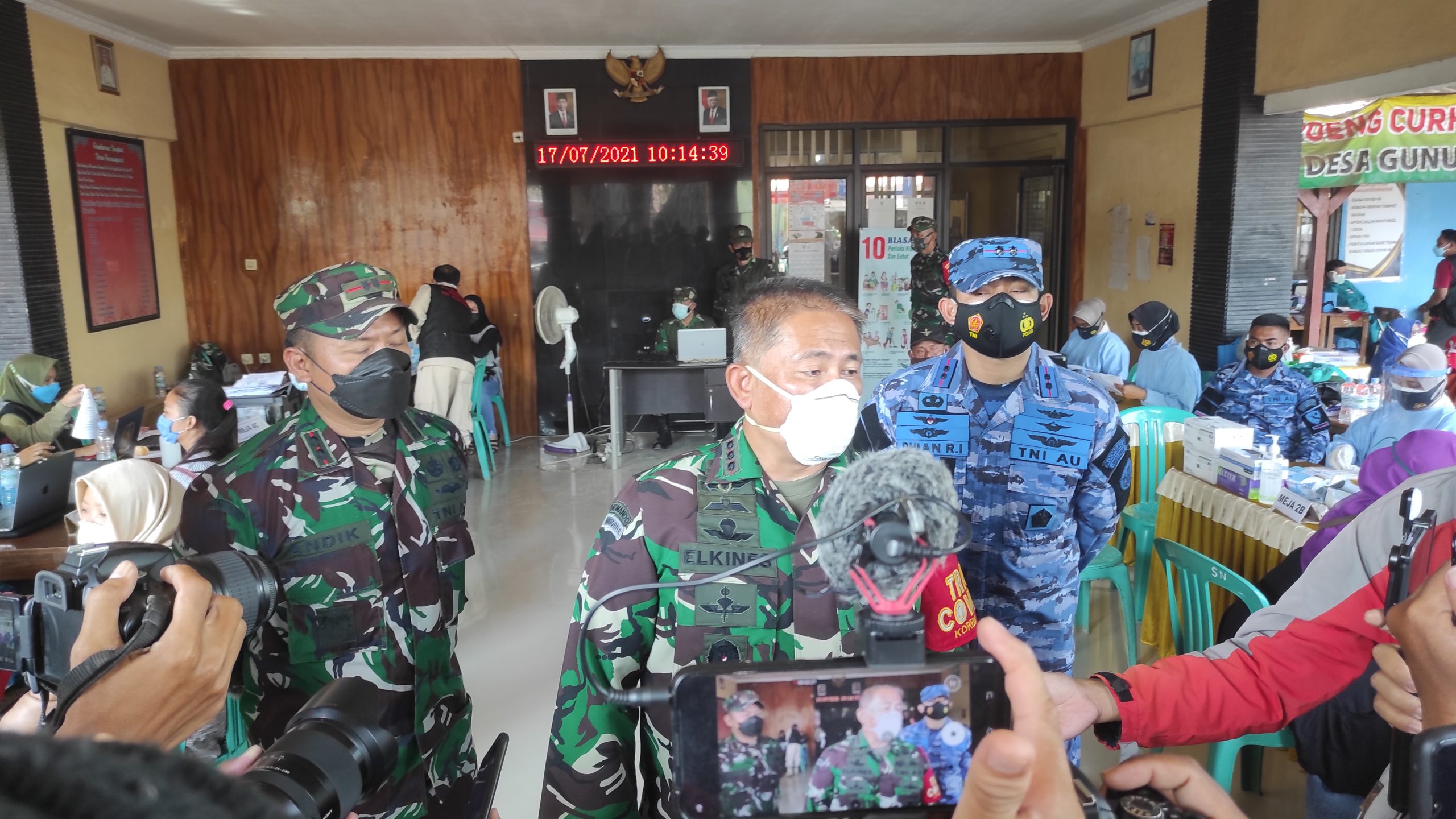 Danrem Pantau Pelaksanaan Vaksinasi