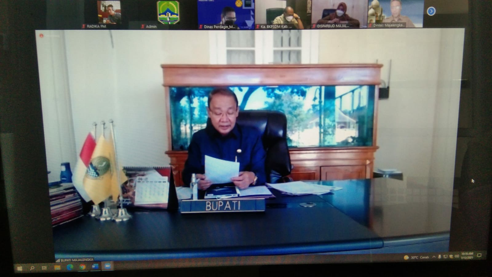 Terapkan Prokes, 127 Kades Dilantik Virtual