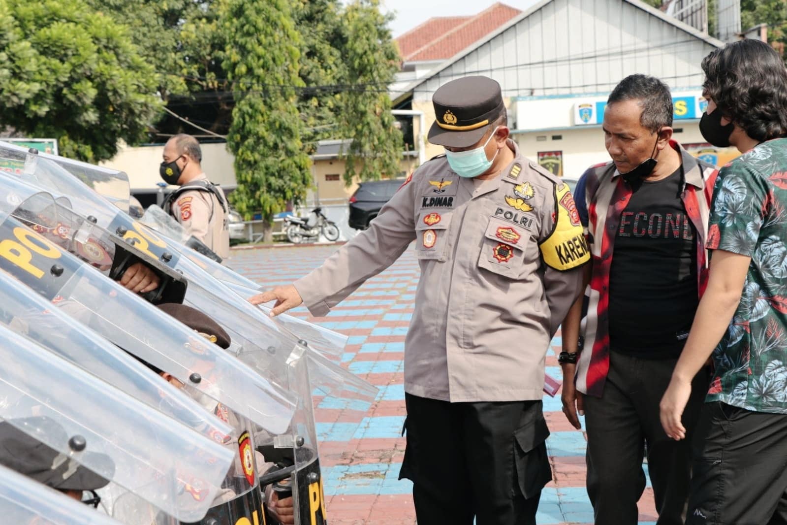 Polisi Gelar Simulasi Penanganan Unjuk Rasa